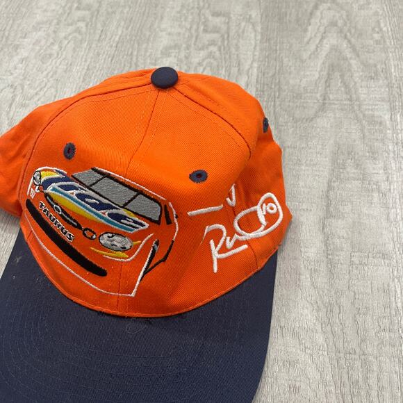 Vintage Ricky Rudd Nascar Racing Tide Baseball Hat Orange 90s Cars Sports - Picture 3 of 5